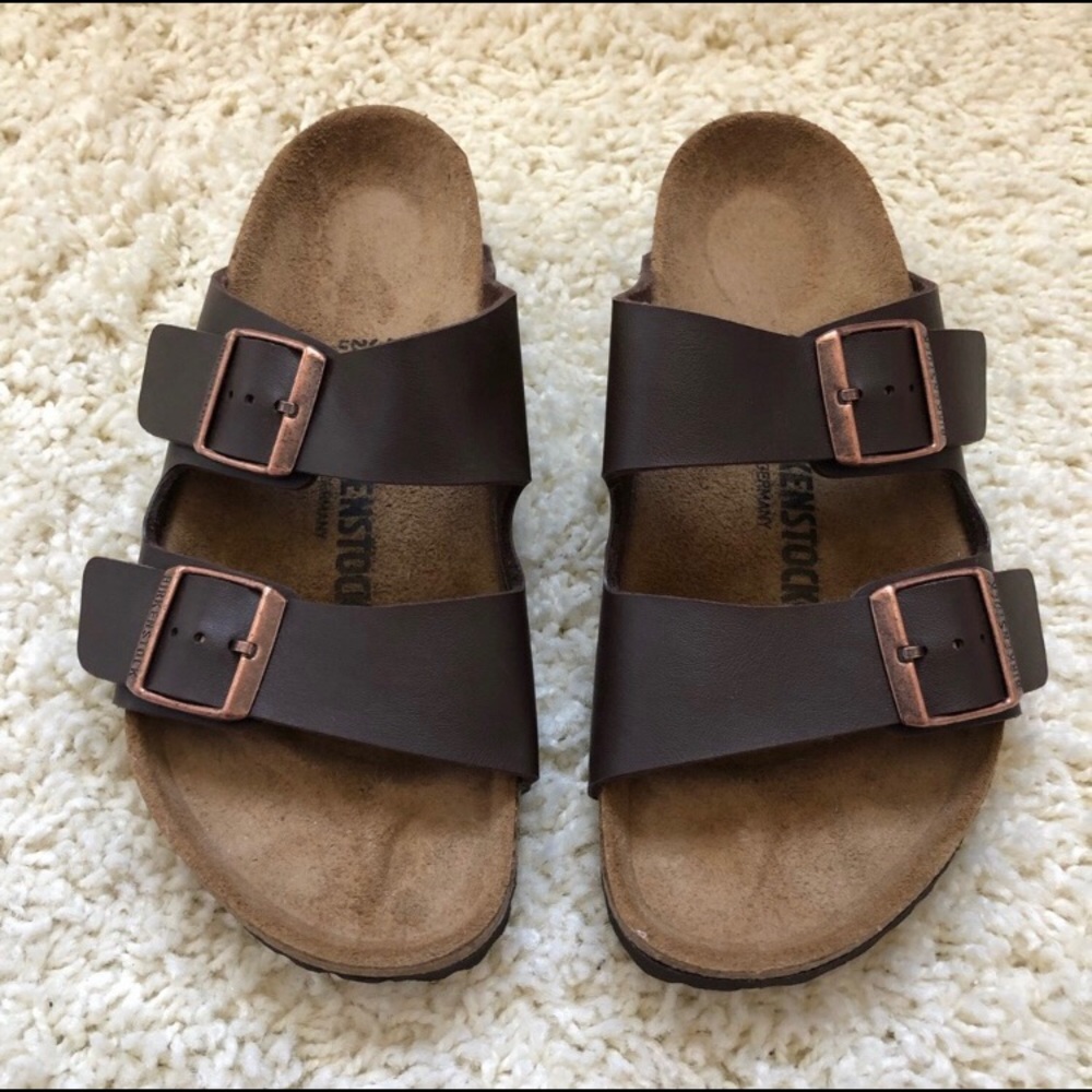 Size 38 Arizona Dark Brown BirkoFlor Birkenstock’s